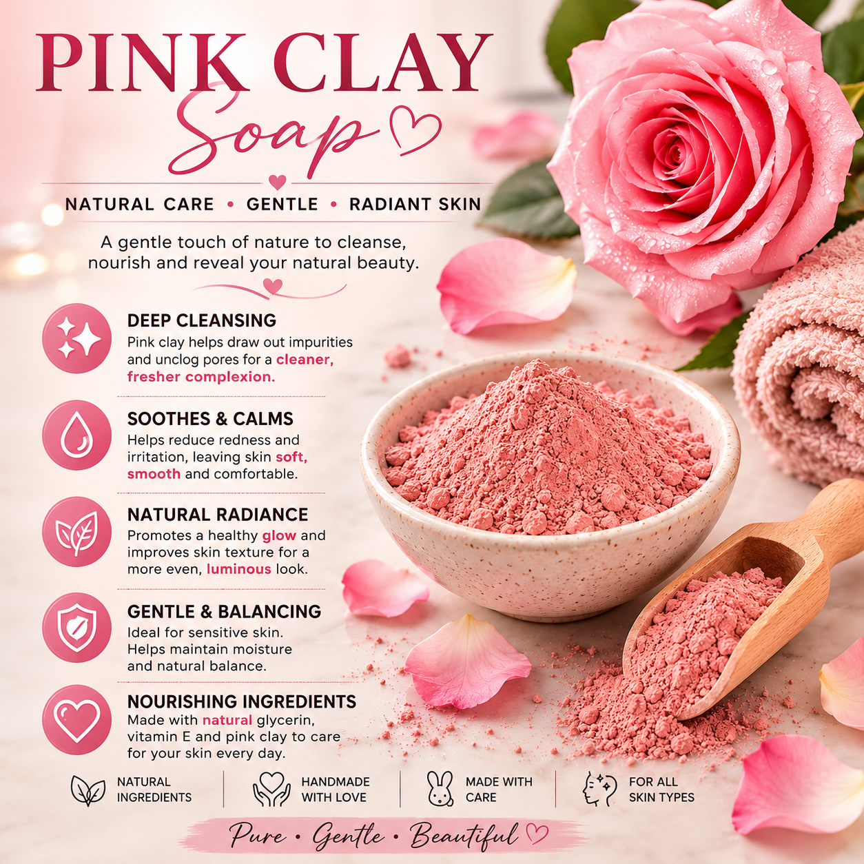 Pink clay