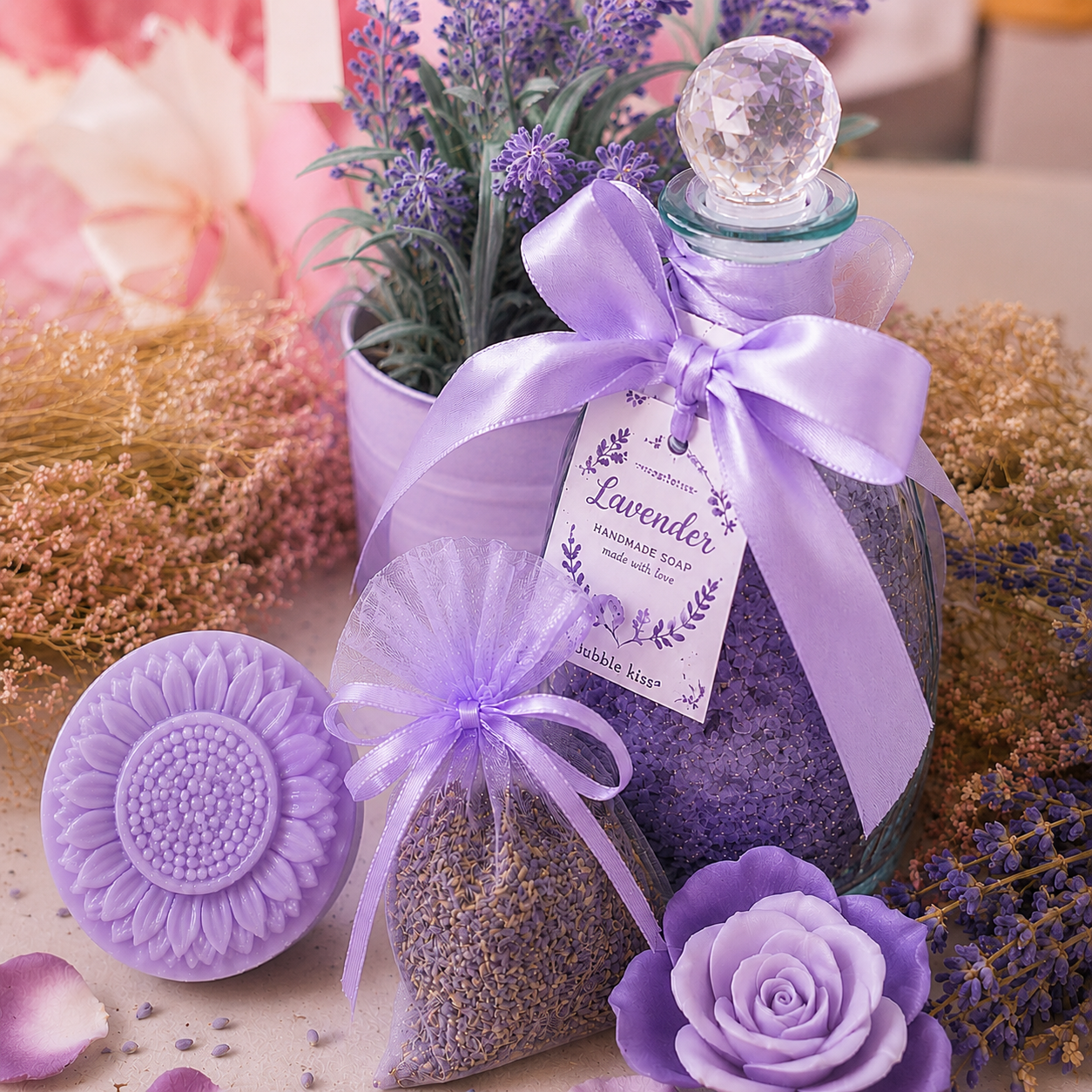 Lavender Luxury Spa kit